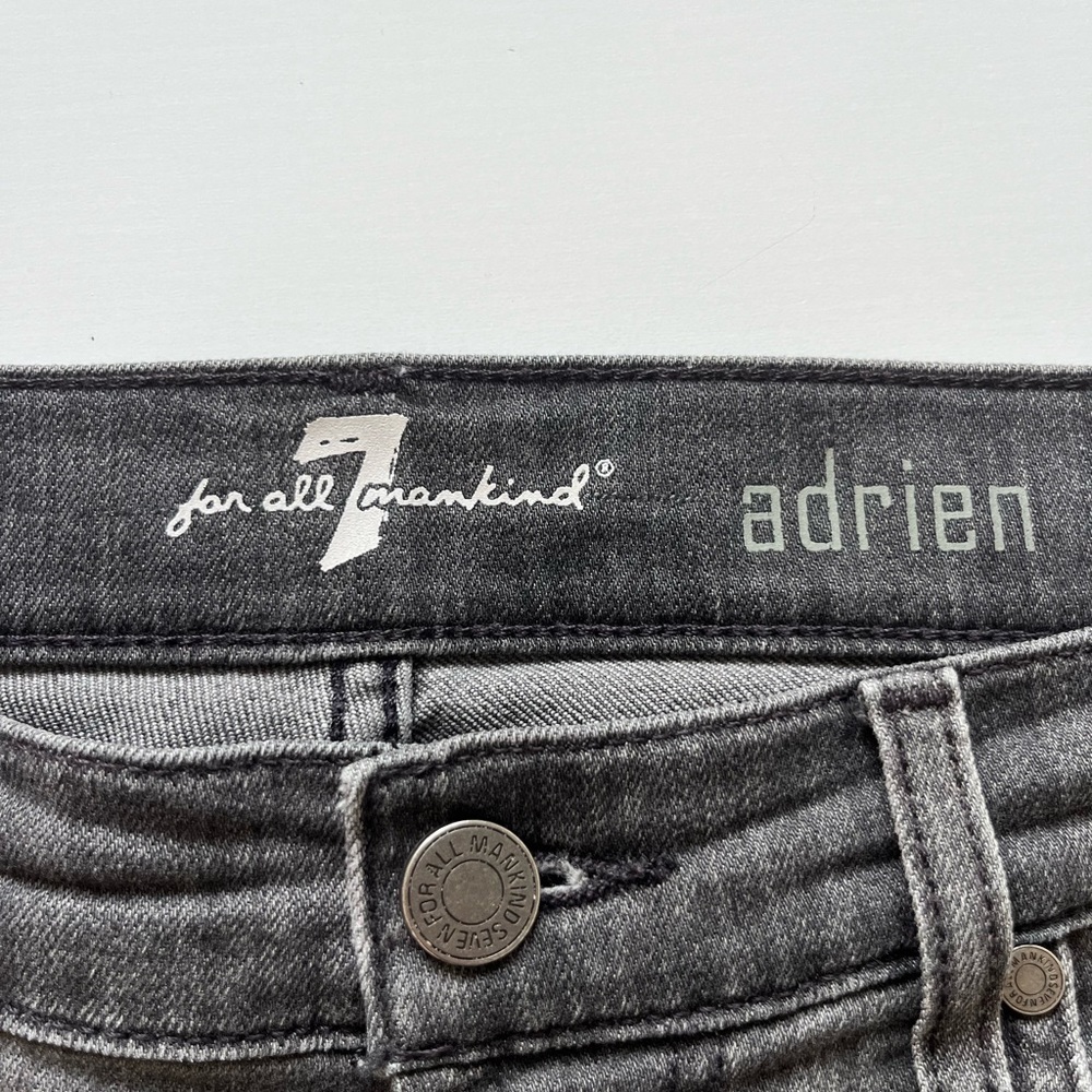 7 for all mankind Adrien grey slim straight jeans - Picture 4 of 7